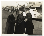 10" x 8" Glossy Photo From the 1936 Three Stooges Film "False Alarms" -- Very Good Plus Condition